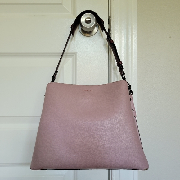 COACH 💜 Willow shoulder bag in ice purple colorblock purse C2590 - Picture 8 of 16